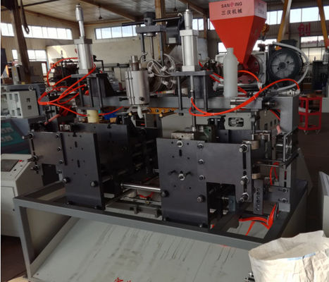 डबल स्टेशन 1000ml पीई बोतल एक्सट्रूज़न ब्लो मोल्डिंग मशीन 7.5kw
