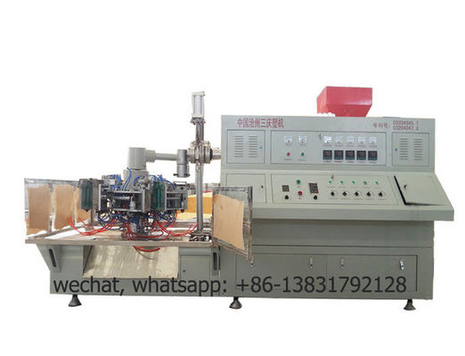 पे आइस पॉप ट्यूब 220v 1 लीटर ब्लो मोल्डिंग मशीन रोटरी 6 मोल्ड्स